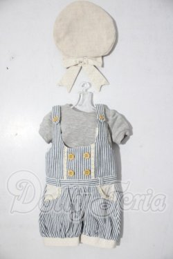 画像1: SD/OF:ストライプサロペットセット U-26-04-08-155-TN-ZU