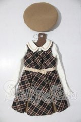 SD/OF：ガーリーチェックワンピセット U-26-04-08-142-TN-ZU