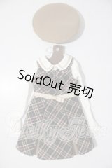 SD/OF：ガーリーチェックワンピセット U-26-04-08-142-TN-ZU