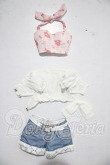 DD/OF:真夏のオフショルダーブラウスセット A-26-04-08-1055-TN-ZU