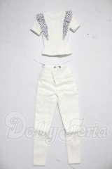 DD/OF:ホワイト×チェックスキニーセット A-26-04-08-1056-TN-ZU