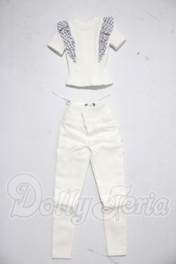 画像1: DD/OF:ホワイト×チェックスキニーセット A-26-04-08-1056-TN-ZU