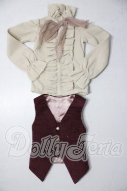 画像1: SD13BOY/OF：VOLKS製ジレ＆ブラウスセット U-26-05-27-094-TN-ZU