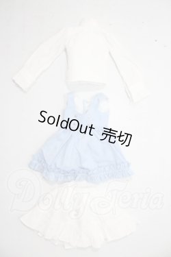 画像1: MSD/OF衣装セット:ラブリーブルーワンピースセット・ミニ(ボークス) U-26-08-05-129-TN-ZU