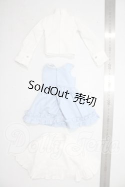画像2: MSD/OF衣装セット:ラブリーブルーワンピースセット・ミニ(ボークス) U-26-08-05-129-TN-ZU