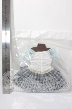 画像2: DD/OF:ブルーチェックフリルスカートセット A-26-08-05-1013-TN-ZU