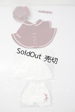 画像1: MSD/OF:セーラースタイルワンピース(エンジ)・ミニ U-26-08-19-147-TN-ZU