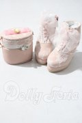 SD/Chain Vanity Bag & Organza Lace-up Boots Set U-26-08-26-203-TN-ZU