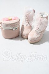 SD/Chain Vanity Bag & Organza Lace-up Boots Set U-26-08-26-203-TN-ZU