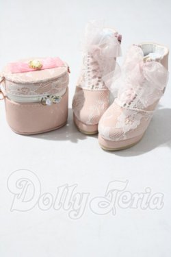 画像1: SD/Chain Vanity Bag & Organza Lace-up Boots Set U-26-08-26-203-TN-ZU