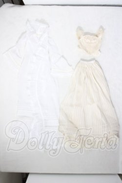 画像1: SD＆DD/OF:ホワイトシフォンガウン U-26-08-26-050-TN-ZU