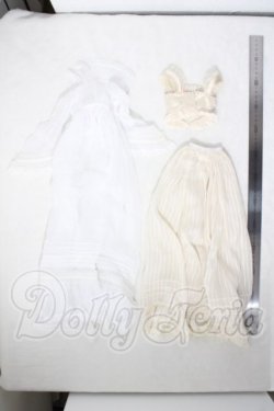 画像2: SD＆DD/OF:ホワイトシフォンガウン U-26-08-26-050-TN-ZU