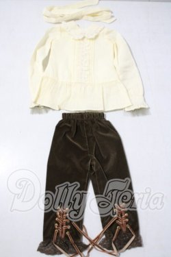画像1: SD13男の子/レースチュニック＆カンカン帽セット U-26-09-02-116-TN-ZU