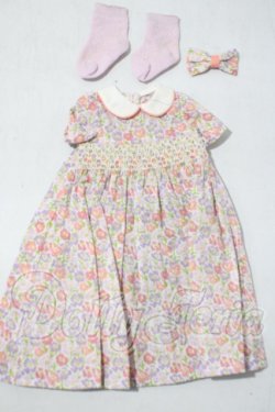 画像1: MSD＆MDD/OFスモッキングワンピ(パープルピンク) U-26-09-09-133-TN-ZU