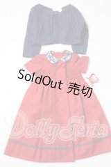 SDM/OF:よそゆきワンピセット(ダークレッド)・ミニ U-26-09-09-135-TN-ZU