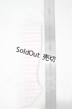 画像2: SD・D/OF:ソックス（桃色ボーダー） U-26-10-28-173-TN-ZU