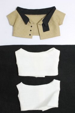 画像1: ネオブライス/ディーラー衣装：ショート丈トップス3点セット S-24-12-29-481-KD-ZS