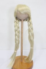 7-8inch/ウィッグ三つ編み/ブロンド) S-25-04-20-388-GN-ZS