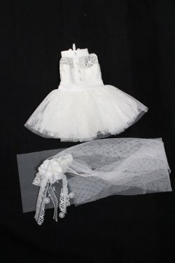 画像1: 幼SDOF:[YOSD-outfit] Pearl lace dress：NINE9　STYLE製 S-24-03-03-394-KD-ZS