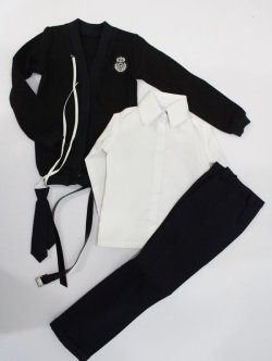 画像1: SD/衣装：Chastity School Uniform For Boy (Black)：DOLL MORE製 S-24-04-07-381-KD-ZS