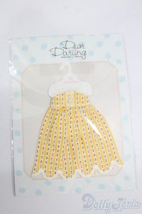 ネオブライス/衣装：裾スカラップワンピース　イエロー（deardarling/ジュニームーン） S-25-05-04-145-NY-ZS