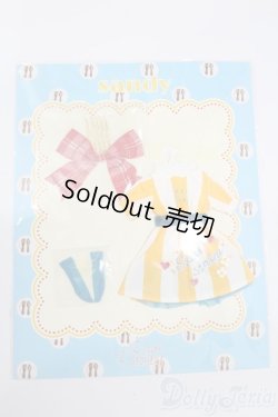 画像1: ネオブライス/OF:sandyストライプワンピースセット　イエロー（ジュニームーン製） S-25-06-22-693-TN-ZS