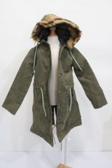 SD17/OF:ファー付きモッズコート:VOLKS製 S-24-12-22-486-GN-ZS