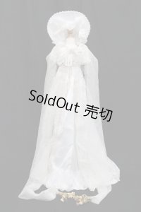 SD13Girl/OF:ボンネット付きレースドレスセット S-25-03-02-491-GN-ZS