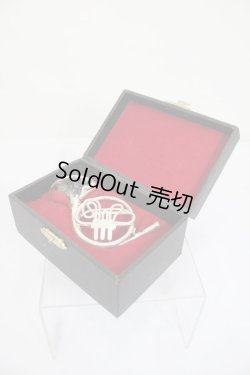 画像3: 1/6ドール/ミニチュア:フレンチホルン(シルバー) S-25-11-09-650-GN-ZS