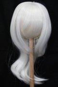 ウィッグ/8-9inch(ハーフアップウェーブ/シルキーホワイト):Ronshuka Couture/ロンシュカ クチュール様製 S-25-03-30-323-GN-ZS