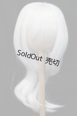 画像1: ウィッグ/8-9inch(ハーフアップウェーブ/シルキーホワイト):Ronshuka Couture/ロンシュカ クチュール様製 S-26-05-10-496-GN-ZS