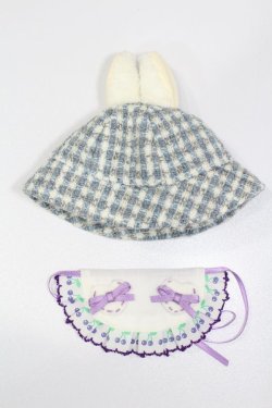 画像1: 40cmドール/OF:帽子＆エプロンセット S-25-02-16-315-GN-ZS