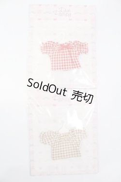 画像1: ネオブライス/OF:ギンガムカットソーセット:ジュニームーン製 S-24-12-29-338-GN-ZS