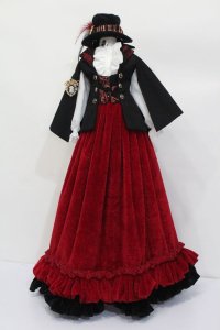 SD/OF:レッドローズドレスセット:Odd Numbers製 S-25-04-20-415-GN-ZS