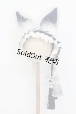 画像1: SD/OF:耳付きカチューシャ『宝来鈴の福音』白藍:angeldear様製 S-25-05-04-429-GN-ZS