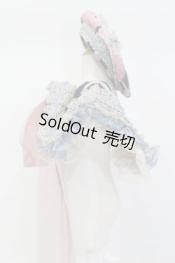 画像2: 60cmドール/OF:ベレー帽+つけ襟セット:angeldear様製 S-25-11-02-308-GN-ZS