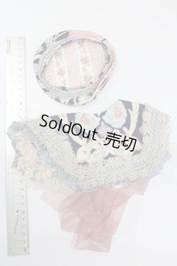 画像5: 60cmドール/OF:ベレー帽+つけ襟セット:angeldear様製 S-25-11-02-308-GN-ZS