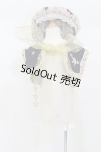 60cmドール/OF:ベレー帽+つけ襟セット:angeldear様製 S-25-11-02-311-GN-ZS