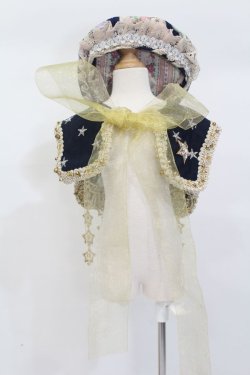 画像1: 60cmドール/OF:ベレー帽+つけ襟セット:angeldear様製 S-25-02-18-449-GN-ZS