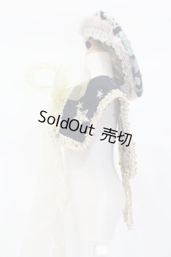 画像2: 60cmドール/OF:ベレー帽+つけ襟セット:angeldear様製 S-25-11-02-311-GN-ZS