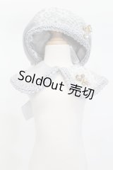 60cmドール/OF:ベレー帽+つけ襟セット:angeldear様製 S-25-02-18-448-GN-ZS