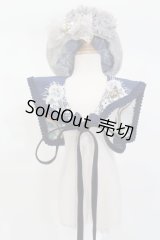 60cmドール/OF:ベレー帽+つけ襟セット:angeldear様製 S-25-11-02-306-GN-ZS