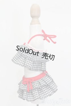 画像2: azone/OF:45ギンガムチェックフリル S-25-11-02-335-GN-ZS