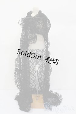 画像1: 60cmドール/OF:レースマント S-25-11-02-419-GN-ZS