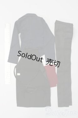 画像2: SD17BOY/OF:ブラックカフェエプロンセット S-24-12-29-381-GN-ZS
