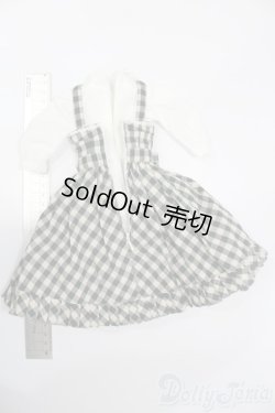 画像3: azone/OF:45陽だまりのふんわりチェックジャンスカset S-25-11-02-381-GN-ZS