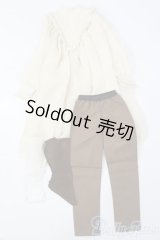 SD13BOY/OF:ヨークギャザーロングブラウスセット S-25-06-15-472-GN-ZS