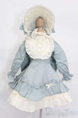 MSD＆SDM/OF:Frill bonnet dress set(Indi blue):Nine9 Style製 S-25-05-11-048-GN-ZS