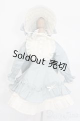 MSD＆SDM/OF:Frill bonnet dress set(Indi blue):Nine9 Style製 S-25-07-06-462-GN-ZS