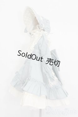 画像2: MSD＆SDM/OF:Frill bonnet dress set(Indi blue):Nine9 Style製 S-25-07-06-462-GN-ZS